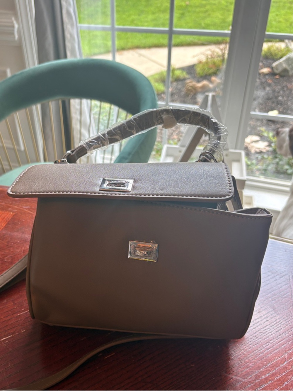 Walter Baker Taupe Top-Handle Crossbody Bag